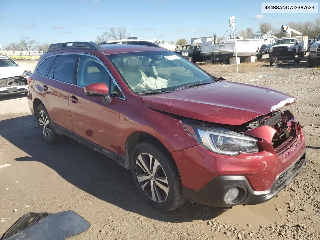 2018 Subaru Outback 2.5I Limited VIN: 4S4BSANC7J3387623 Lot: 79617294