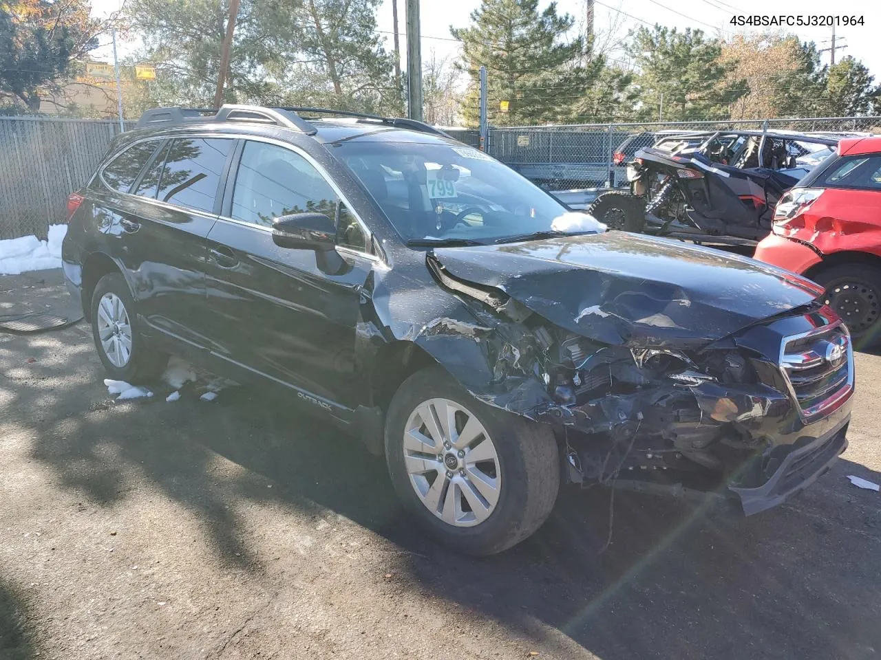 2018 Subaru Outback 2.5I Premium VIN: 4S4BSAFC5J3201964 Lot: 79965594