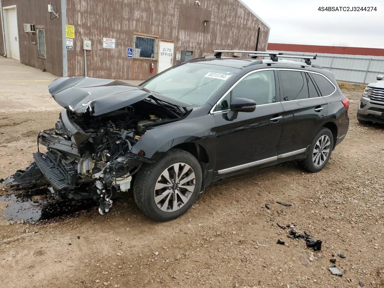 2018 Subaru Outback Touring VIN: 4S4BSATC2J3244274 Lot: 80315194