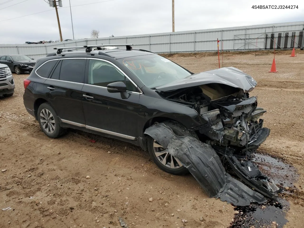 2018 Subaru Outback Touring VIN: 4S4BSATC2J3244274 Lot: 80315194