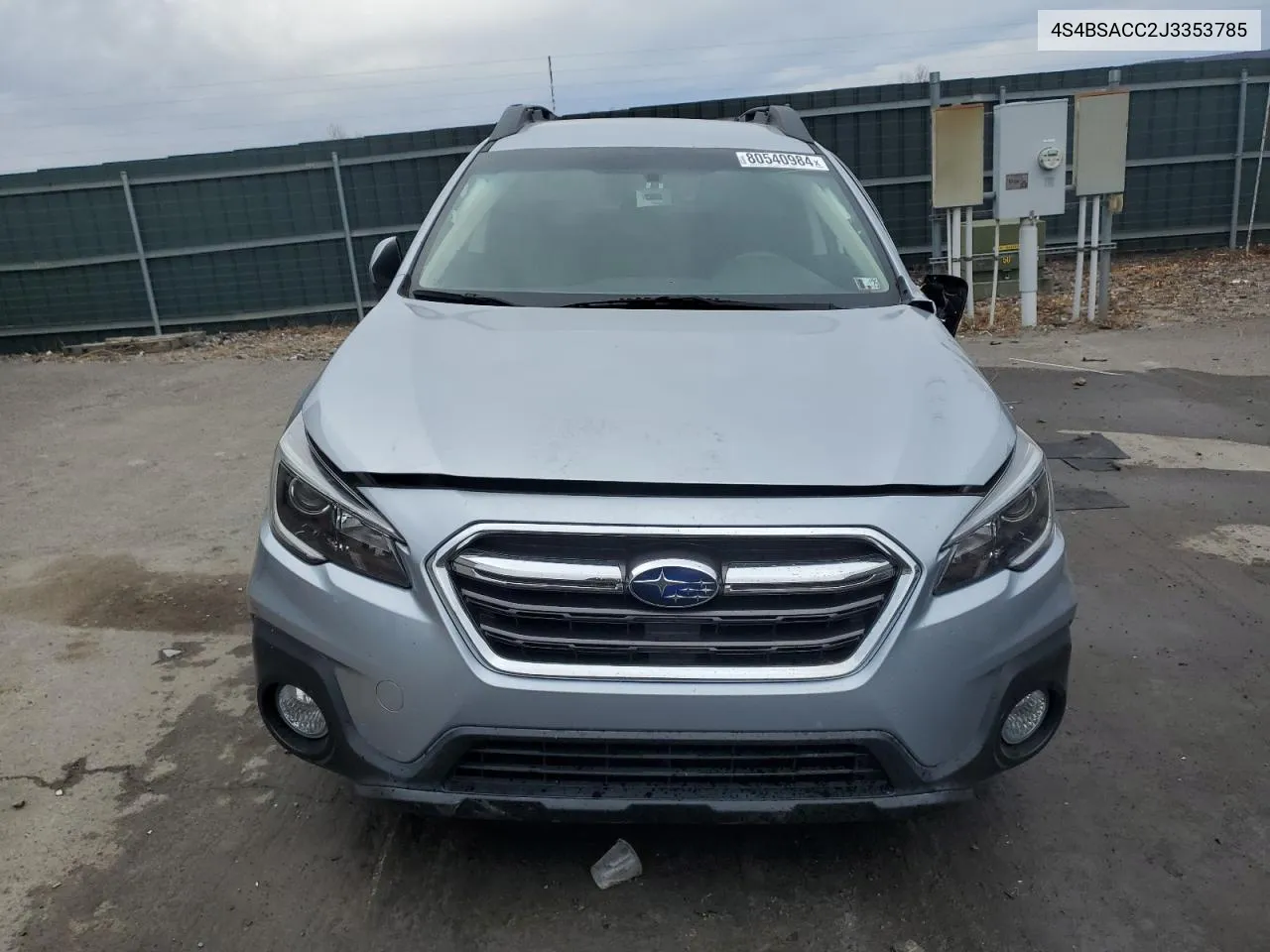 2018 Subaru Outback 2.5I Premium VIN: 4S4BSACC2J3353785 Lot: 80540984