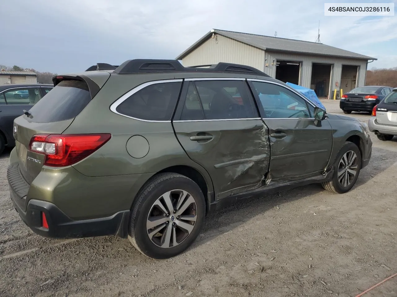 2018 Subaru Outback 2.5I Limited VIN: 4S4BSANC0J3286116 Lot: 80612814