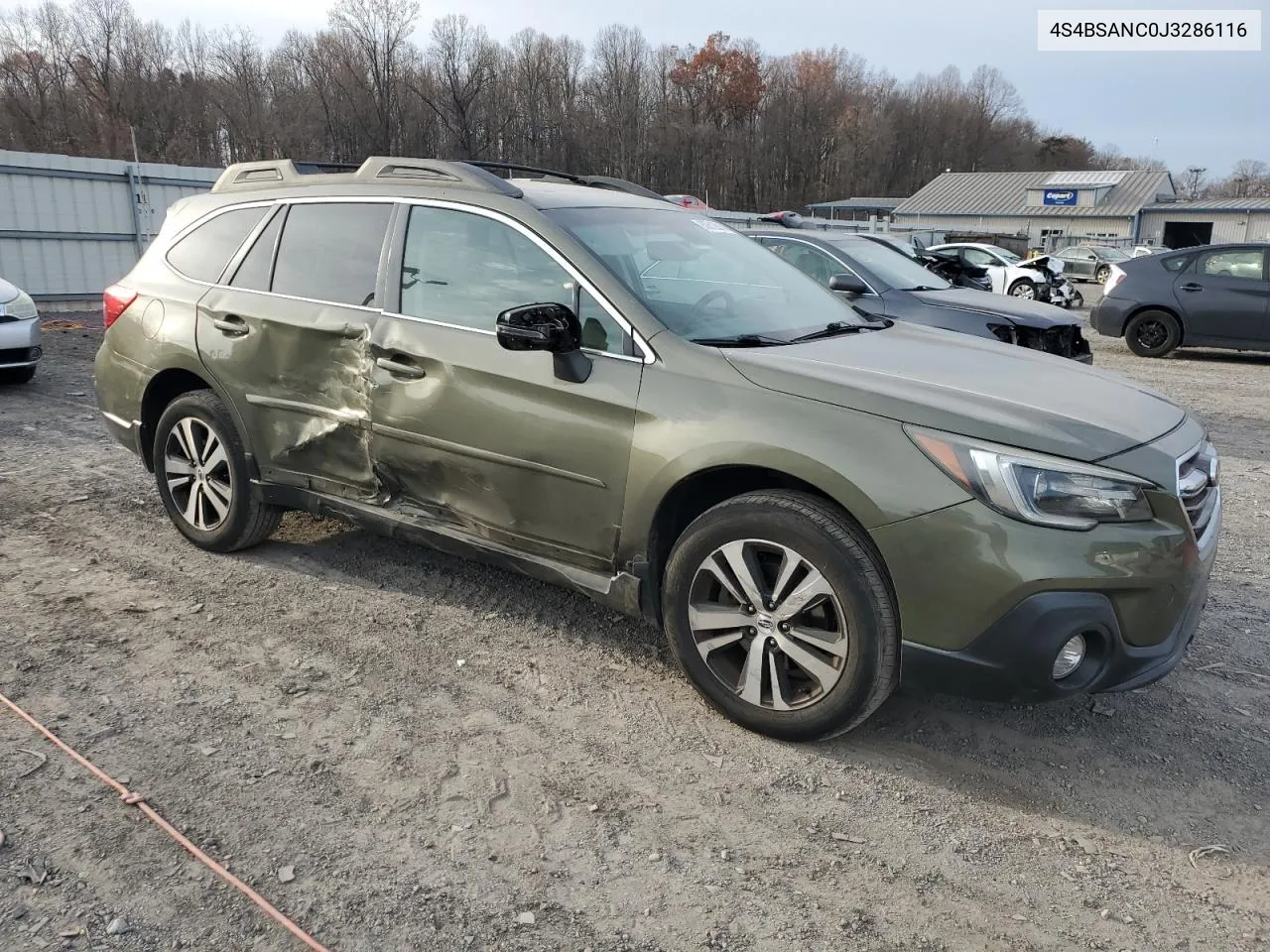 2018 Subaru Outback 2.5I Limited VIN: 4S4BSANC0J3286116 Lot: 80612814