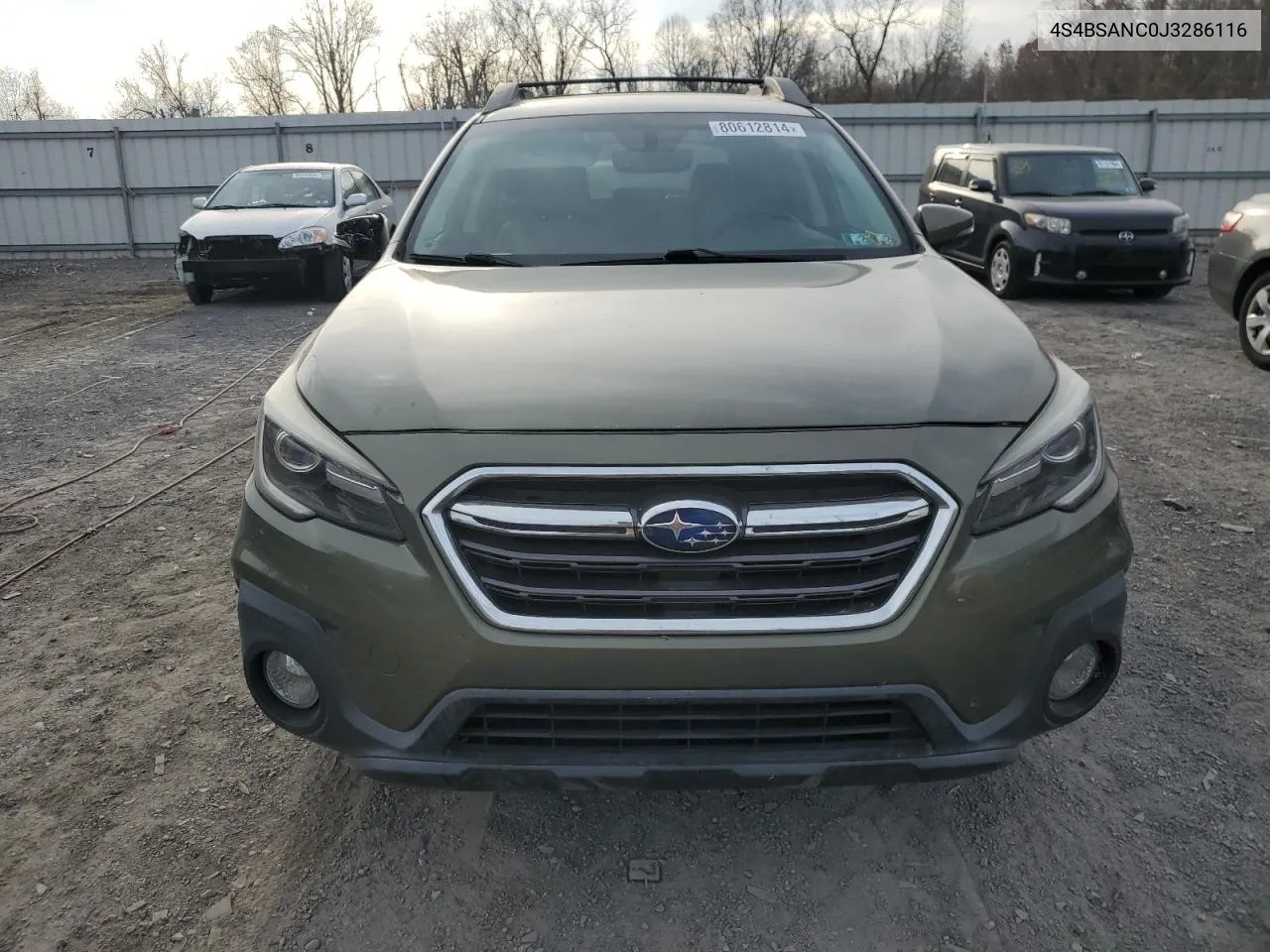 2018 Subaru Outback 2.5I Limited VIN: 4S4BSANC0J3286116 Lot: 80612814