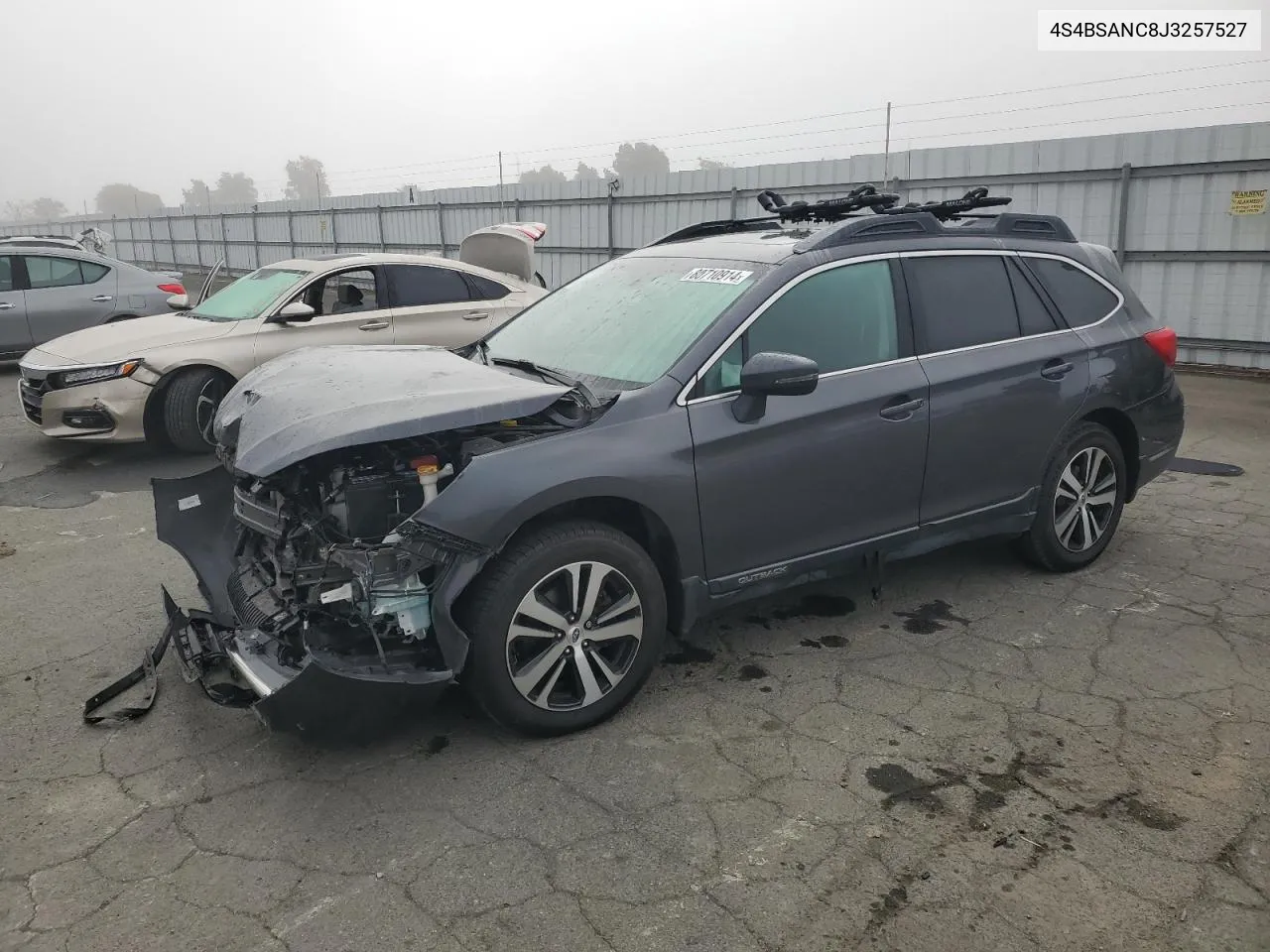 2018 Subaru Outback 2.5I Limited VIN: 4S4BSANC8J3257527 Lot: 80710914