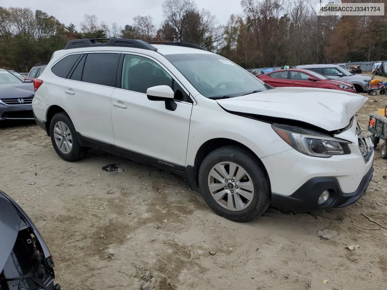 2018 Subaru Outback 2.5I Premium VIN: 4S4BSACC2J3341734 Lot: 81014144