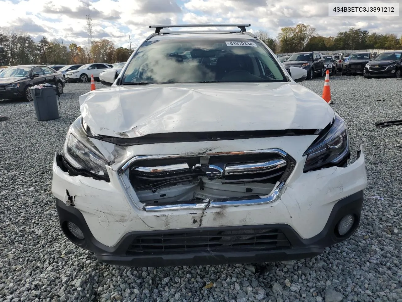 2018 Subaru Outback Touring VIN: 4S4BSETC3J3391212 Lot: 81070334