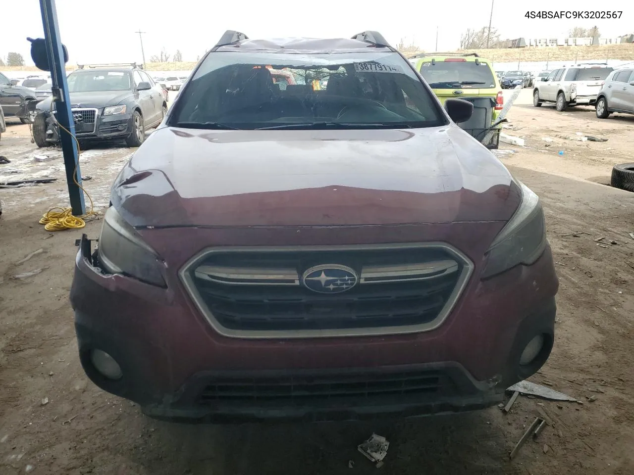 4S4BSAFC9K3202567 2019 Subaru Outback 2.5I Premium