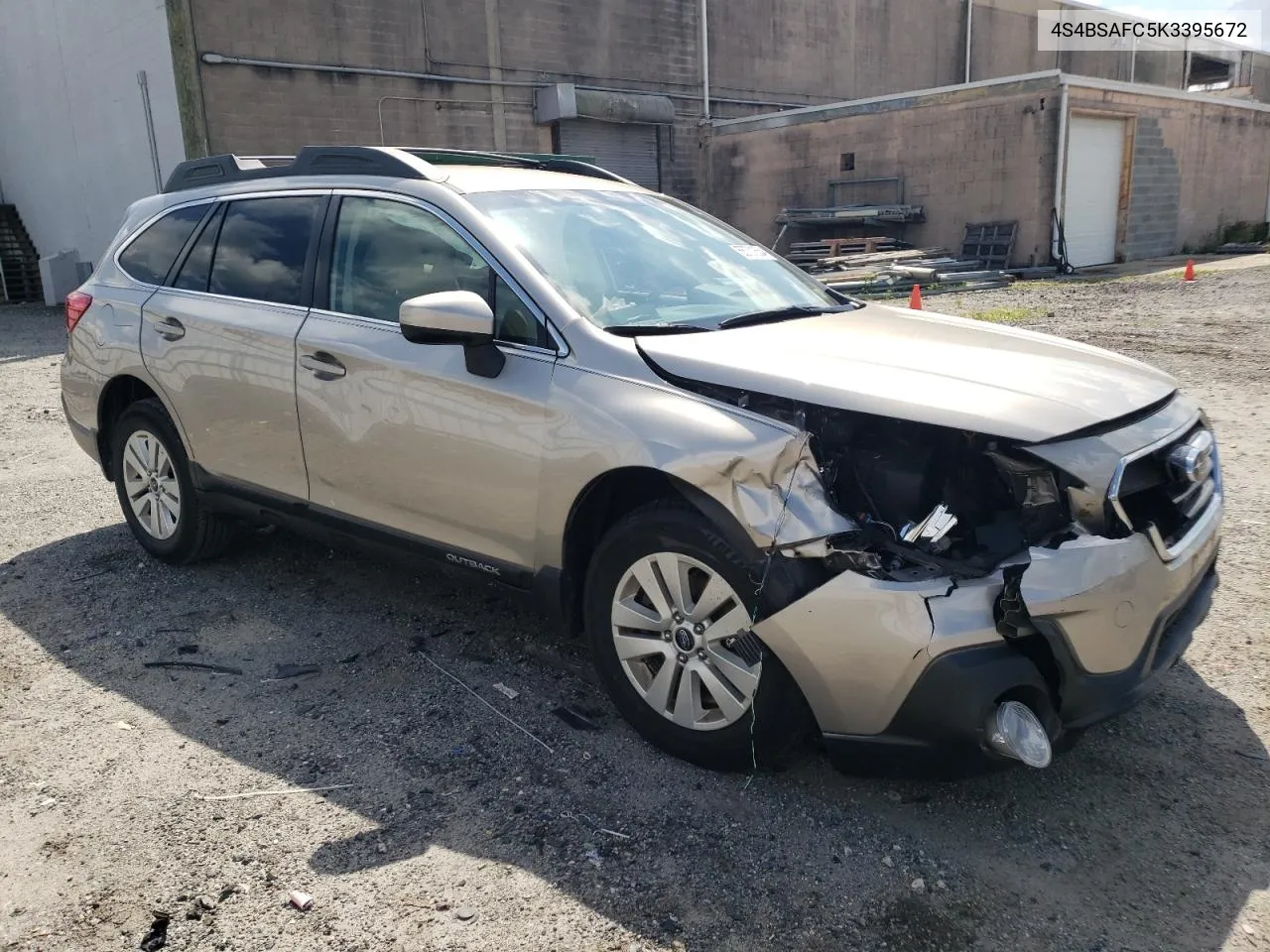 2019 Subaru Outback 2.5I Premium VIN: 4S4BSAFC5K3395672 Lot: 55731654