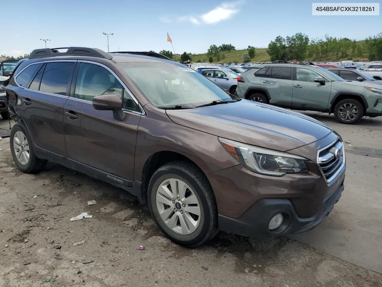 2019 Subaru Outback 2.5I Premium VIN: 4S4BSAFCXK3218261 Lot: 59796914