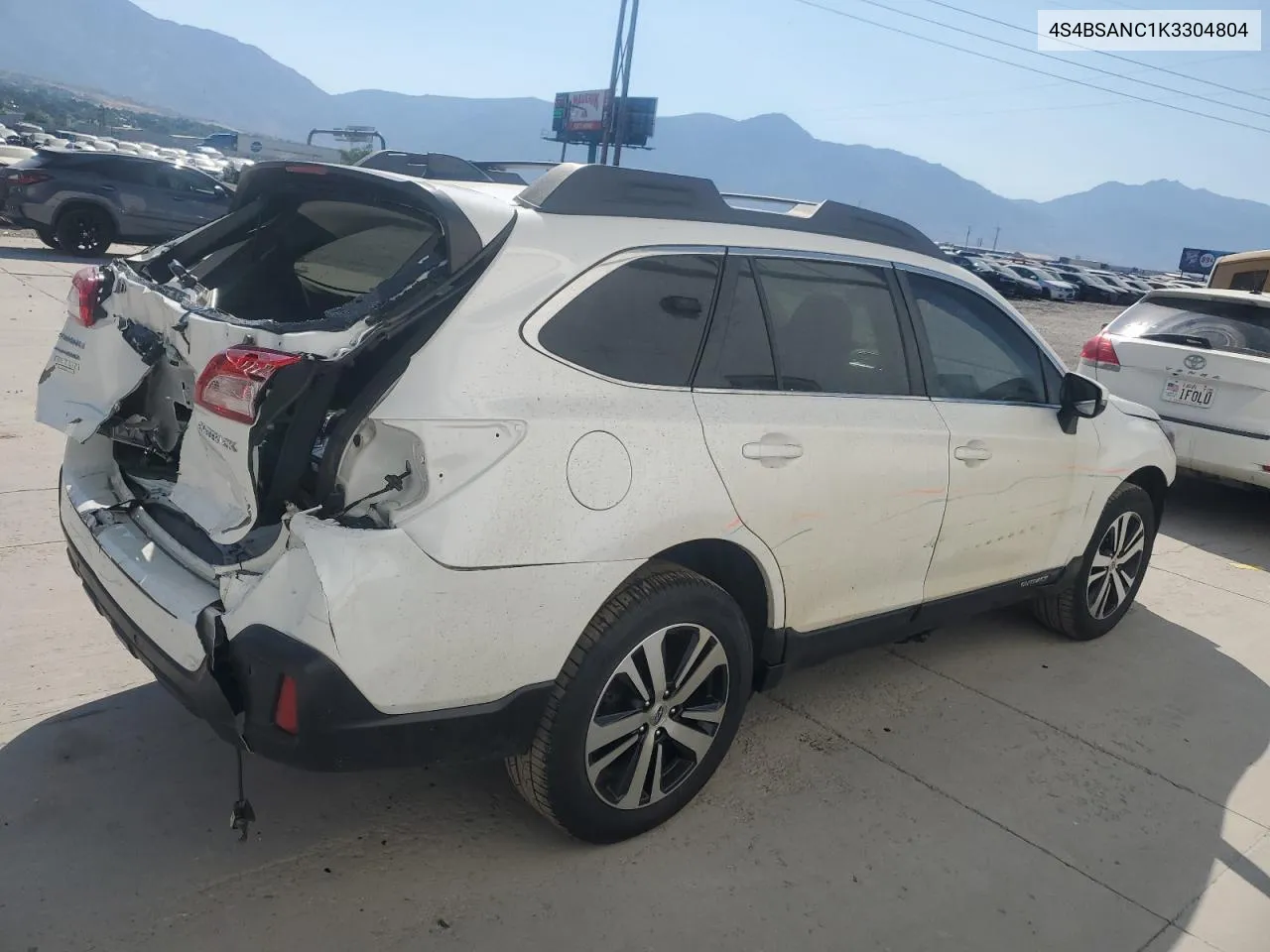 2019 Subaru Outback 2.5I Limited VIN: 4S4BSANC1K3304804 Lot: 61733664