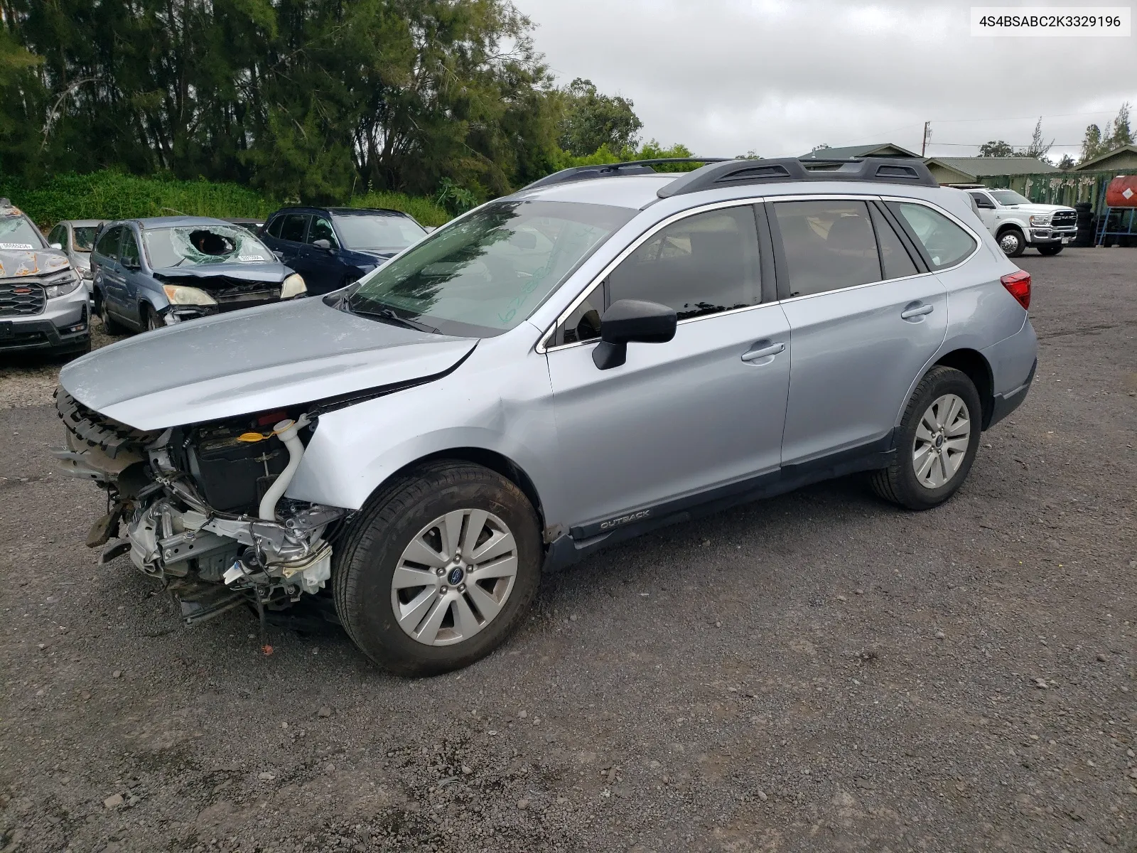 2019 Subaru Outback 2.5I VIN: 4S4BSABC2K3329196 Lot: 62881714