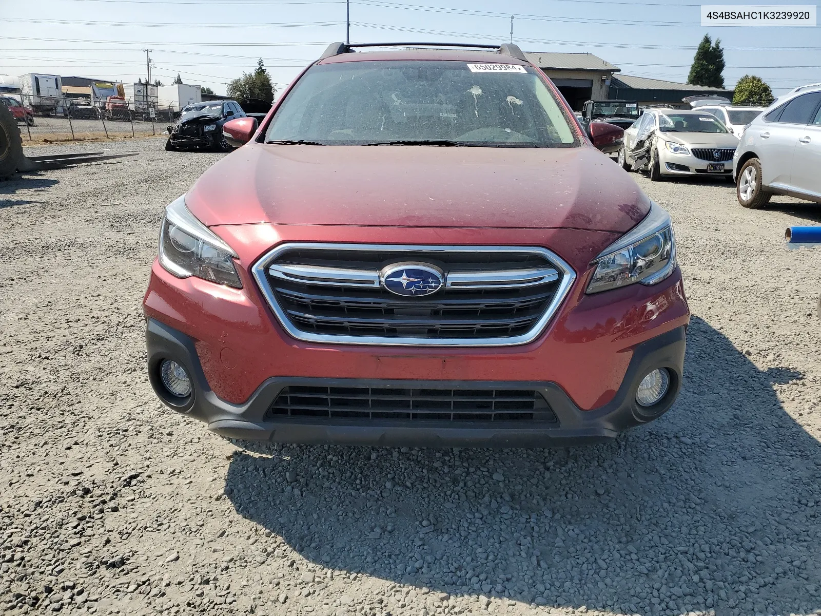 2019 Subaru Outback 2.5I Premium VIN: 4S4BSAHC1K3239920 Lot: 65029984