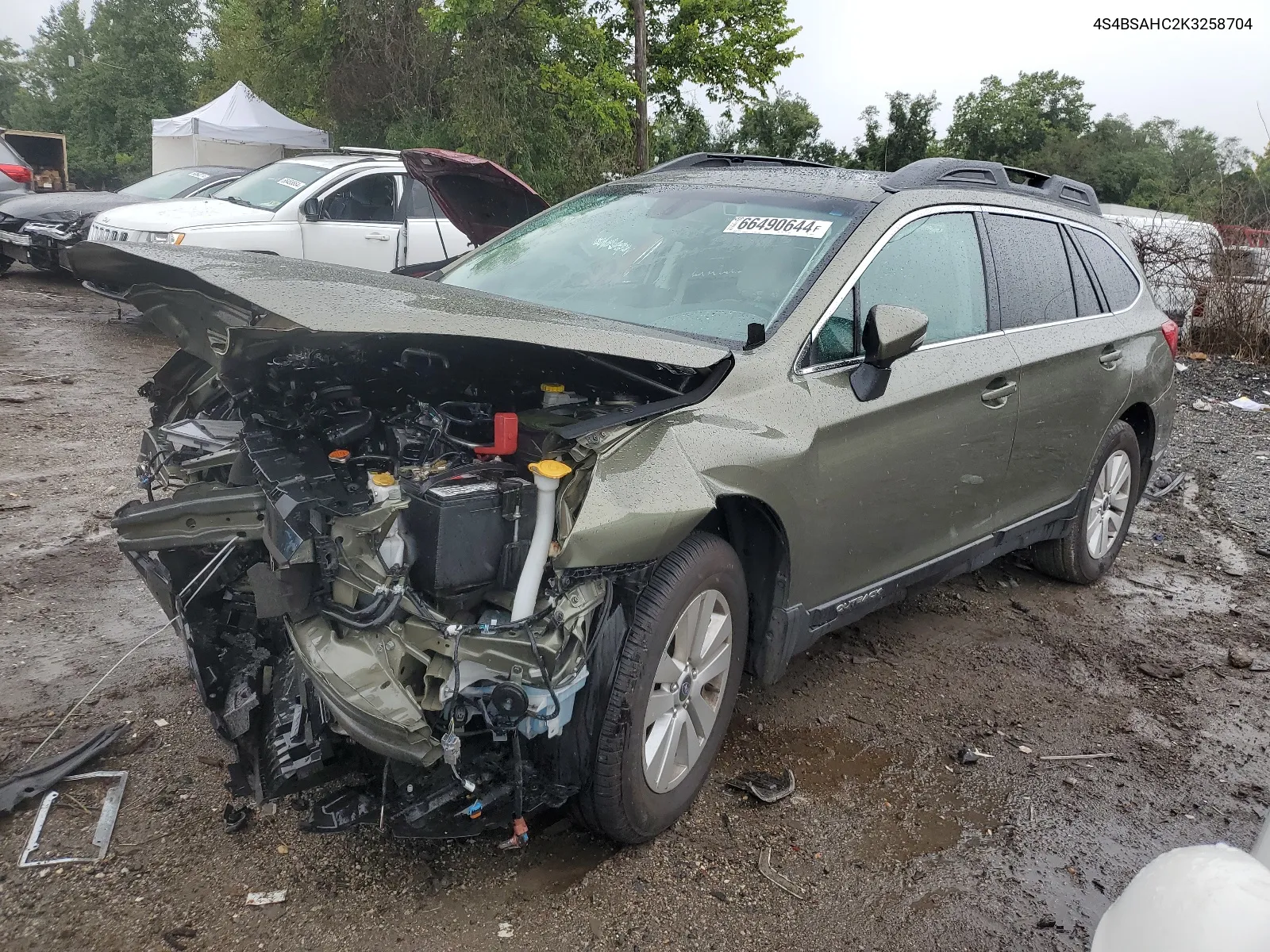 2019 Subaru Outback 2.5I Premium VIN: 4S4BSAHC2K3258704 Lot: 66490644