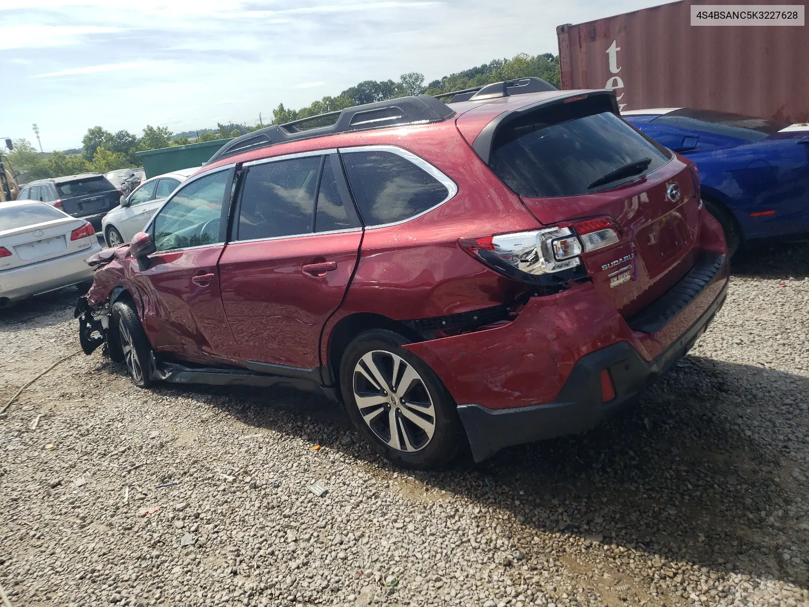 2019 Subaru Outback 2.5I Limited VIN: 4S4BSANC5K3227628 Lot: 67125784