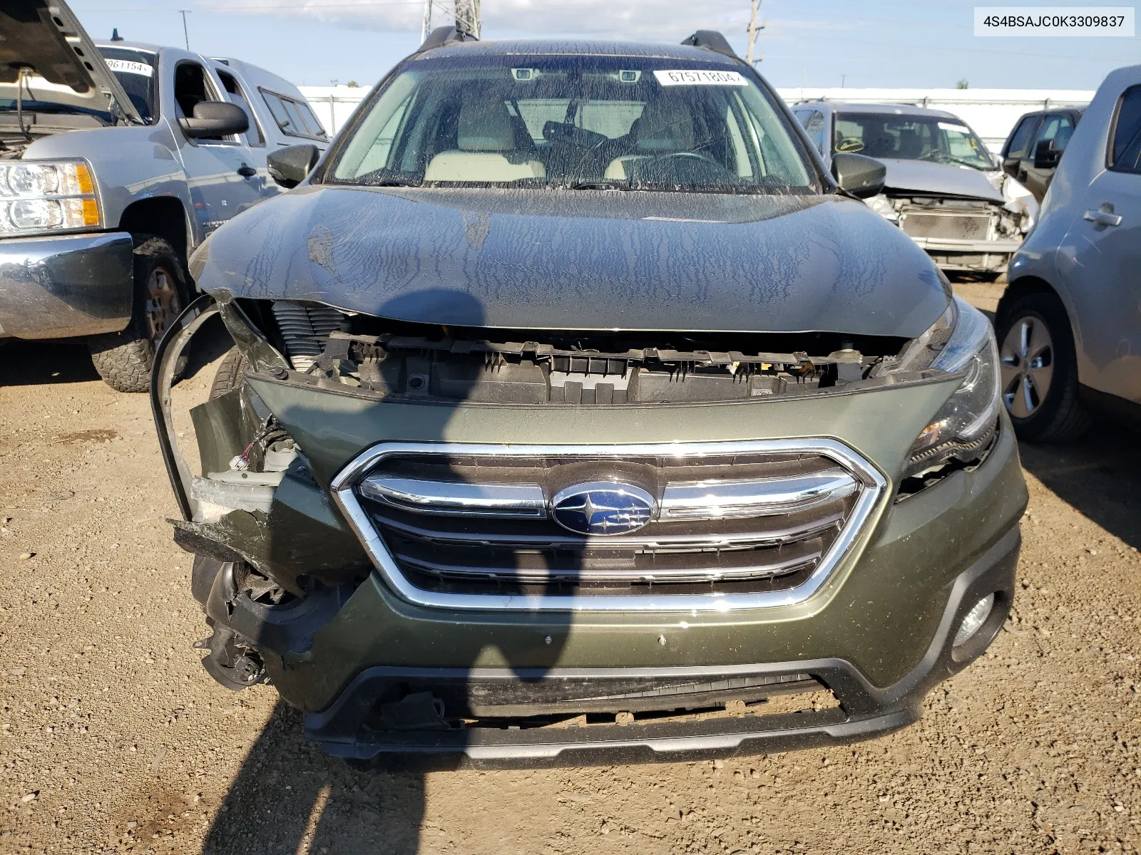 4S4BSAJC0K3309837 2019 Subaru Outback 2.5I Limited