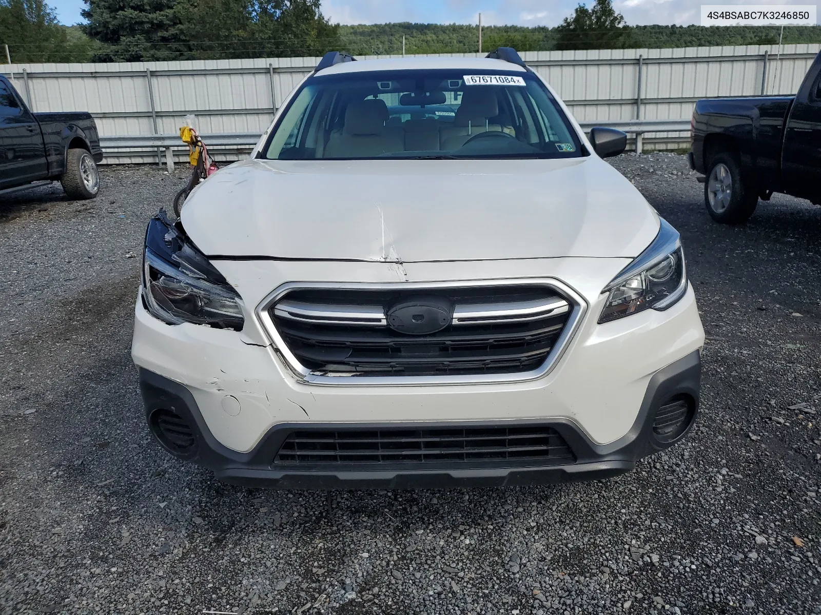 2019 Subaru Outback 2.5I VIN: 4S4BSABC7K3246850 Lot: 67671084