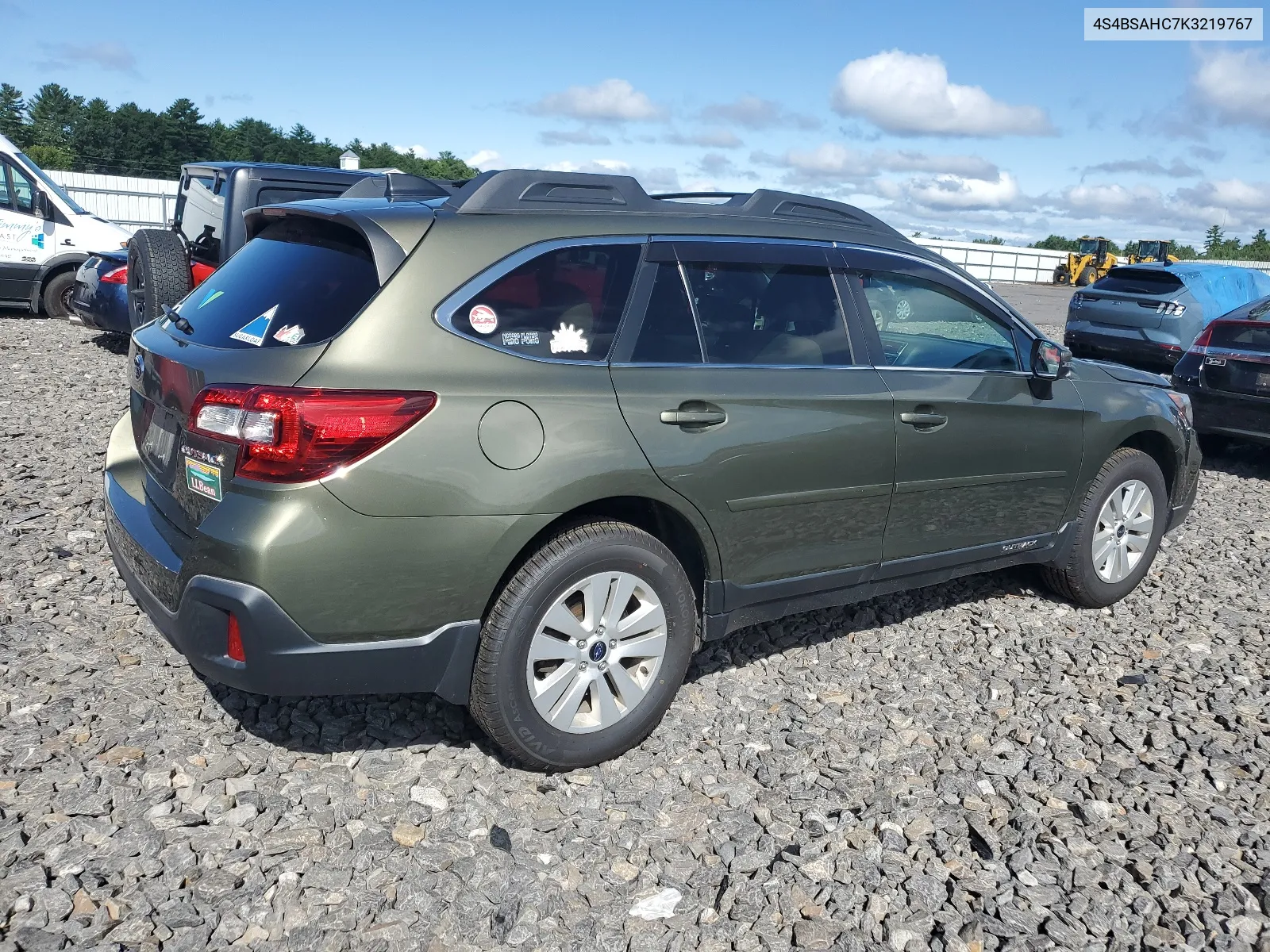 4S4BSAHC7K3219767 2019 Subaru Outback 2.5I Premium