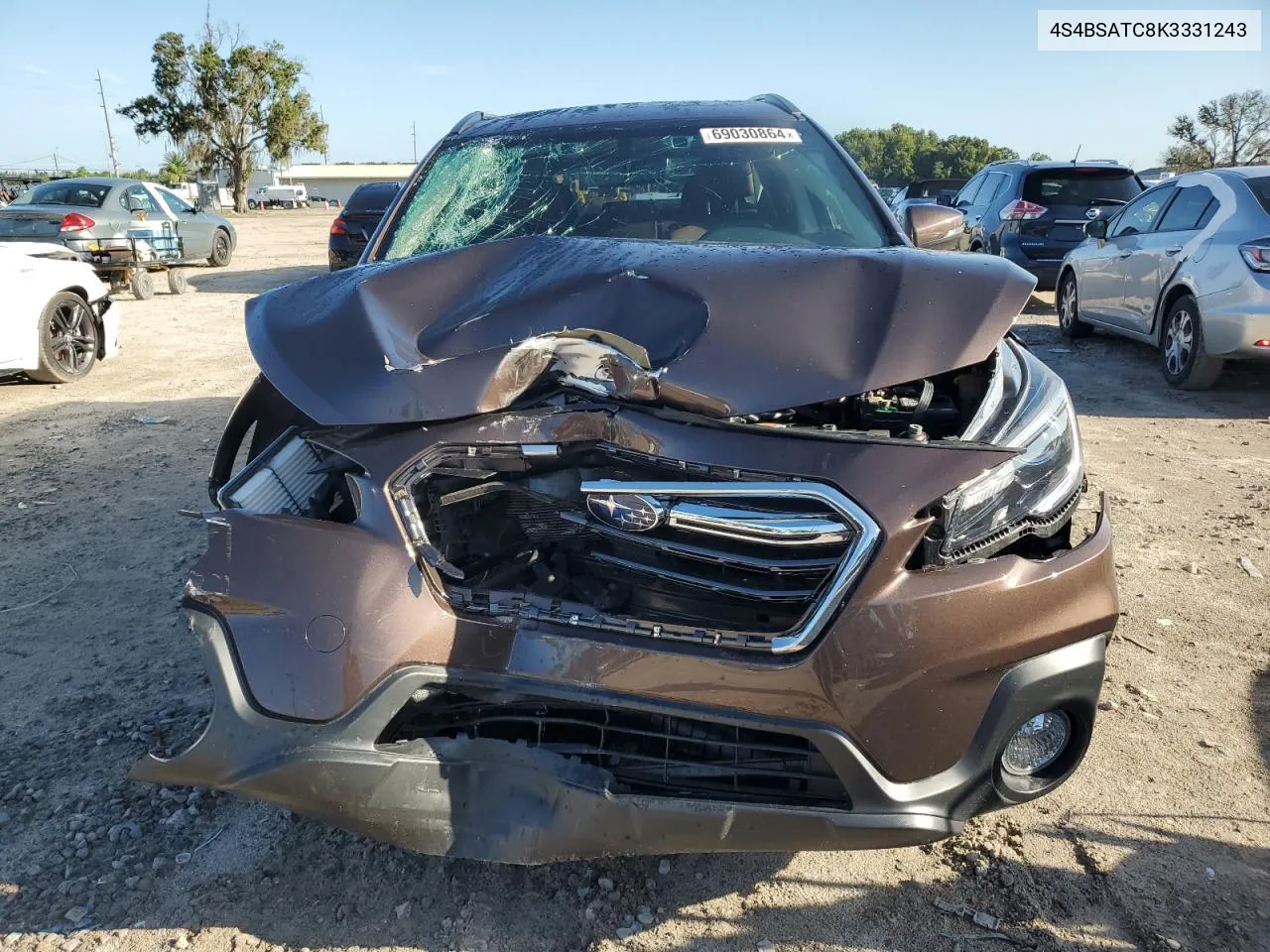 2019 Subaru Outback Touring VIN: 4S4BSATC8K3331243 Lot: 69030864