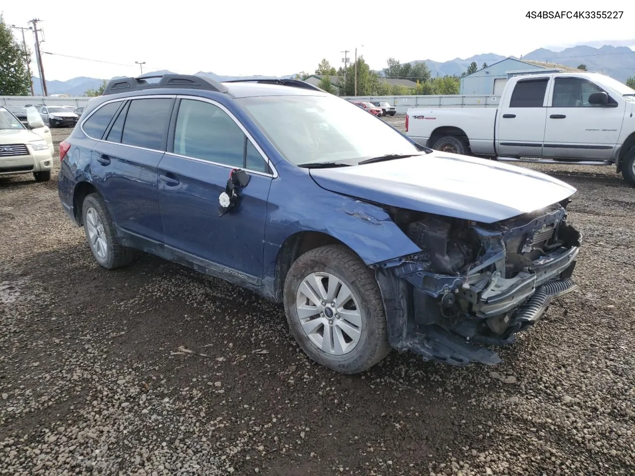 2019 Subaru Outback 2.5I Premium VIN: 4S4BSAFC4K3355227 Lot: 69096144