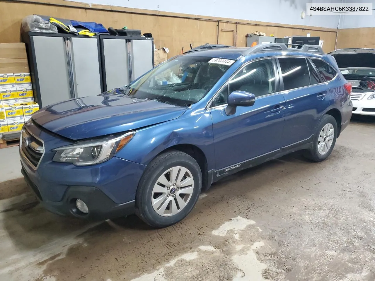 2019 Subaru Outback 2.5I Premium VIN: 4S4BSAHC6K3387822 Lot: 69700444