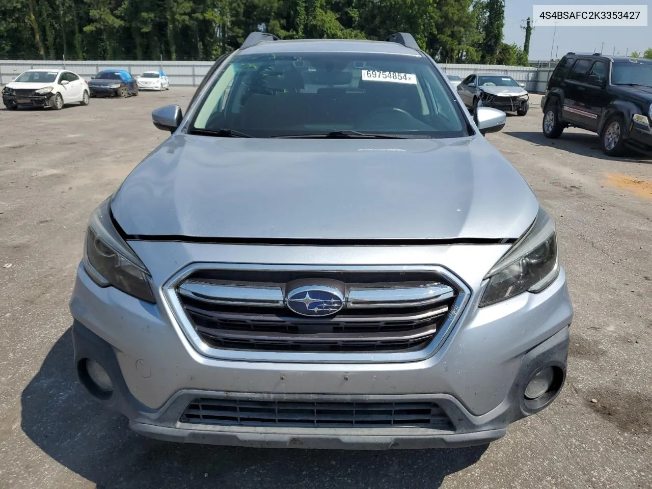 2019 Subaru Outback 2.5I Premium VIN: 4S4BSAFC2K3353427 Lot: 69754854