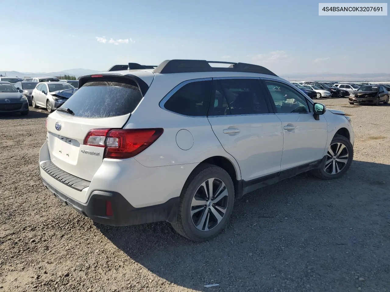 2019 Subaru Outback 2.5I Limited VIN: 4S4BSANC0K3207691 Lot: 69976594