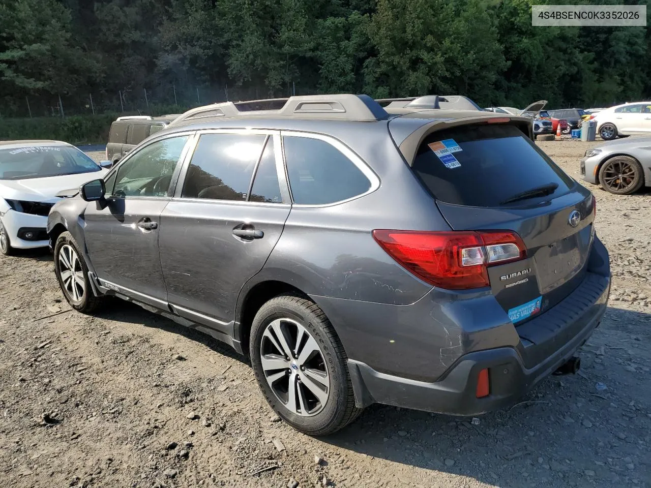 2019 Subaru Outback 3.6R Limited VIN: 4S4BSENC0K3352026 Lot: 70021704