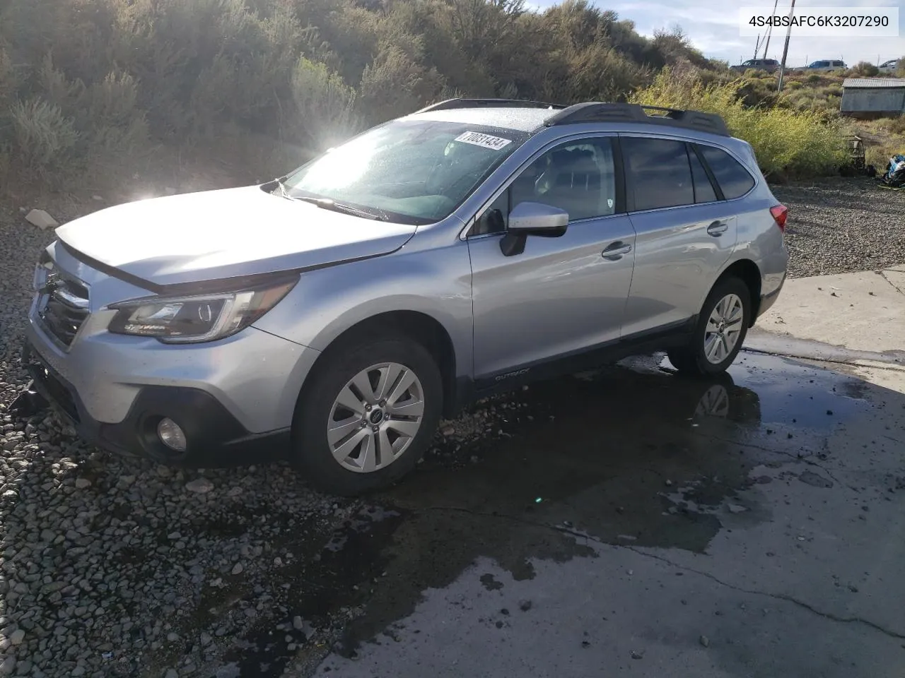 2019 Subaru Outback 2.5I Premium VIN: 4S4BSAFC6K3207290 Lot: 70031434