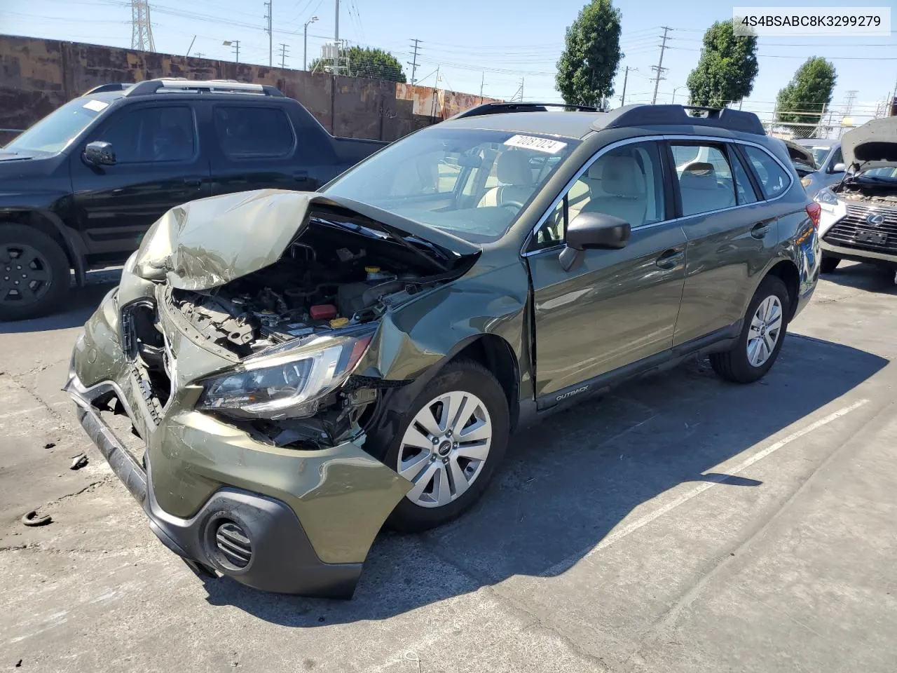 2019 Subaru Outback 2.5I VIN: 4S4BSABC8K3299279 Lot: 70087024