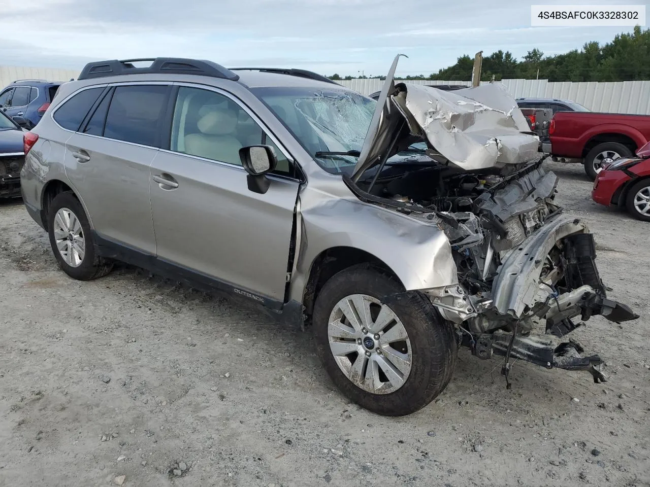 2019 Subaru Outback 2.5I Premium VIN: 4S4BSAFC0K3328302 Lot: 70772794