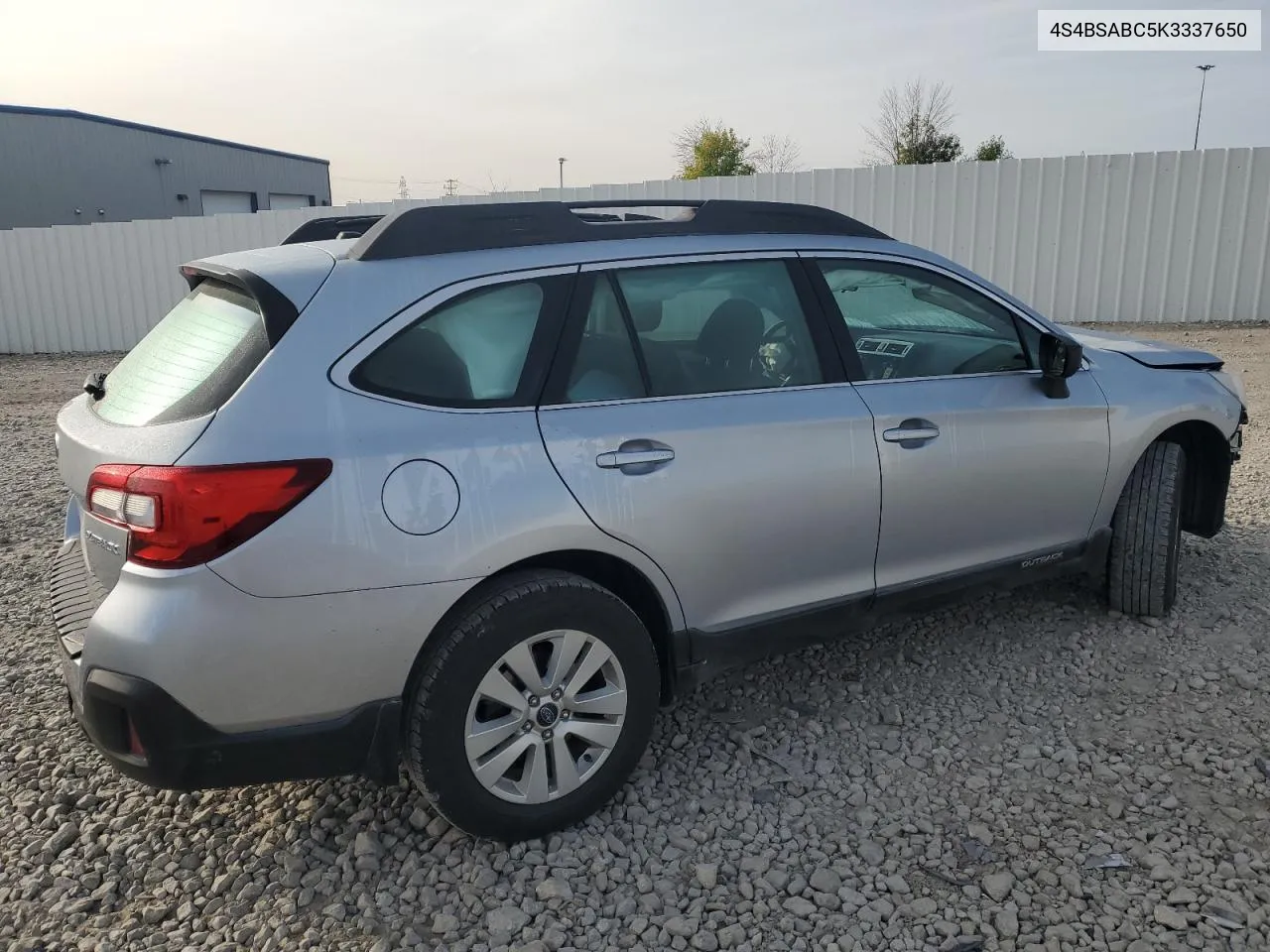 2019 Subaru Outback 2.5I VIN: 4S4BSABC5K3337650 Lot: 70839944