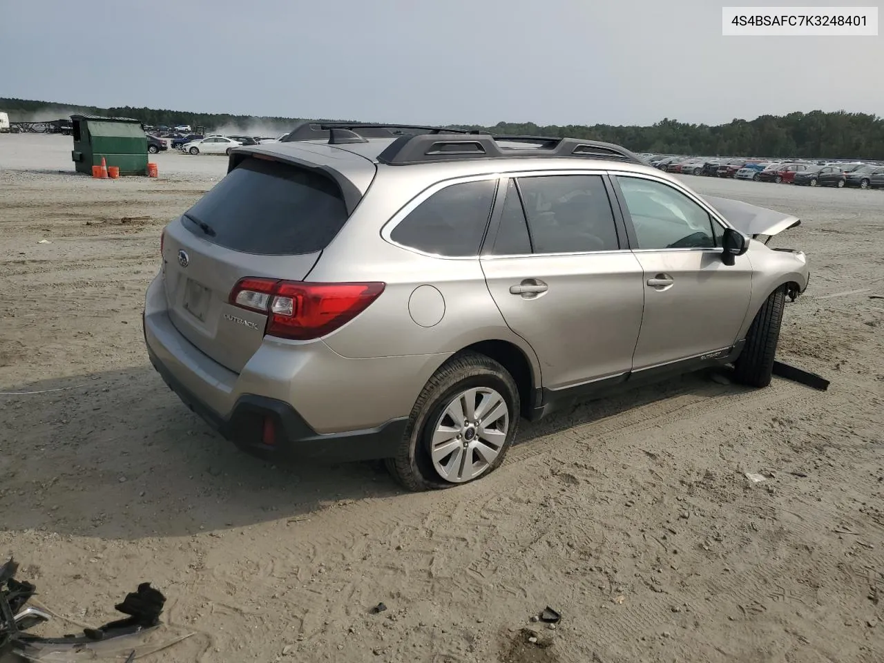 2019 Subaru Outback 2.5I Premium VIN: 4S4BSAFC7K3248401 Lot: 71037214