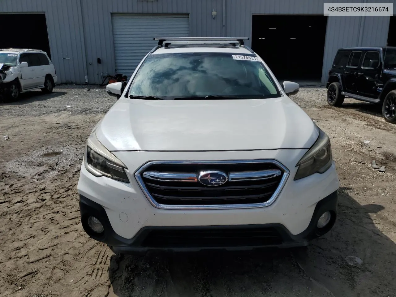 2019 Subaru Outback Touring VIN: 4S4BSETC9K3216674 Lot: 71574854