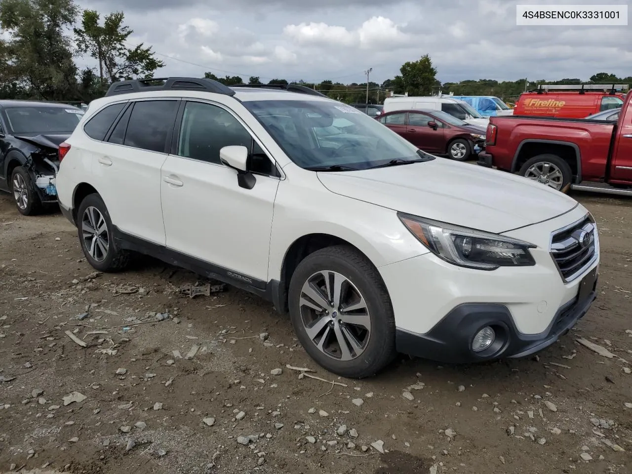 2019 Subaru Outback 3.6R Limited VIN: 4S4BSENC0K3331001 Lot: 71927644