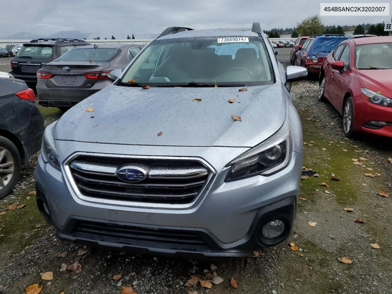 2019 Subaru Outback 2.5I Limited VIN: 4S4BSANC2K3202007 Lot: 73689074