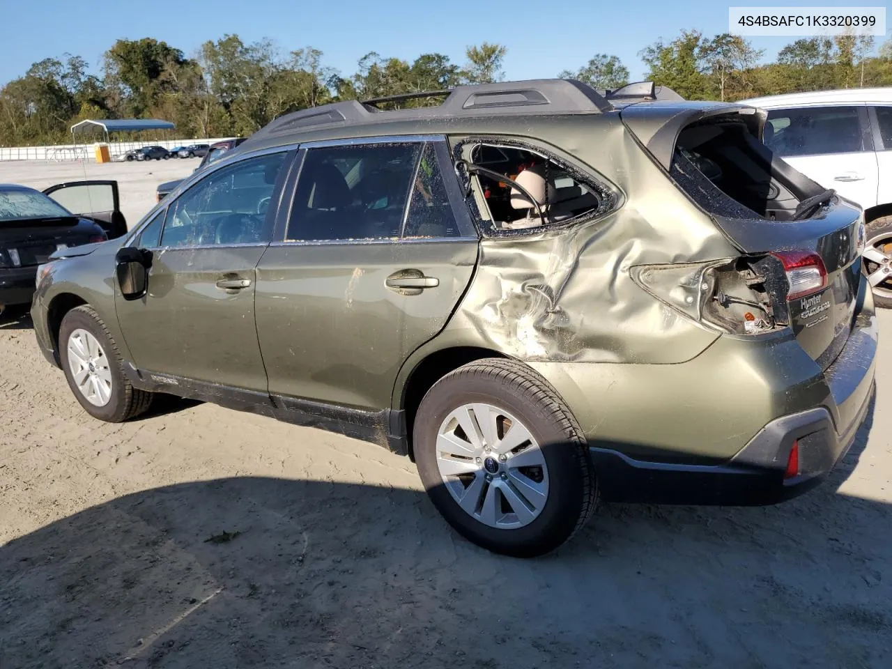 2019 Subaru Outback 2.5I Premium VIN: 4S4BSAFC1K3320399 Lot: 74006224