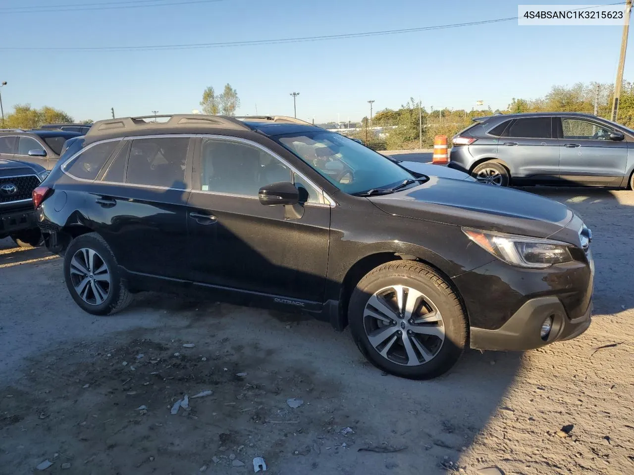 2019 Subaru Outback 2.5I Limited VIN: 4S4BSANC1K3215623 Lot: 74759154