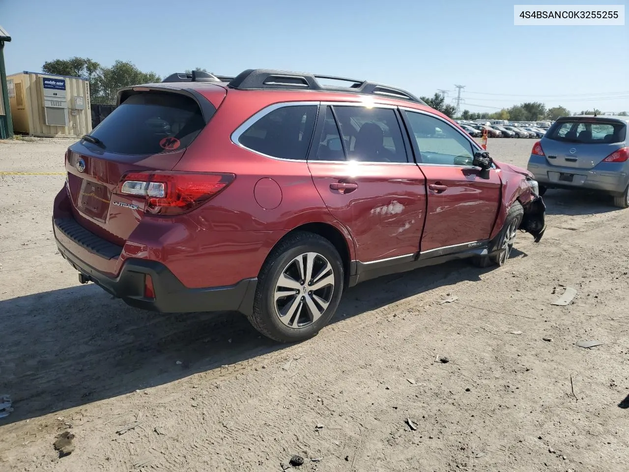 2019 Subaru Outback 2.5I Limited VIN: 4S4BSANC0K3255255 Lot: 74991114