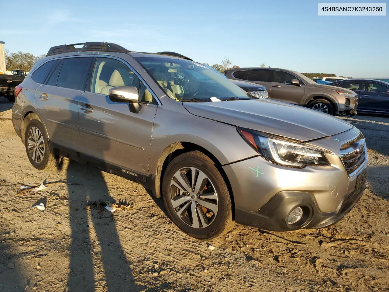 2019 Subaru Outback 2.5I Limited VIN: 4S4BSANC7K3243250 Lot: 77276874