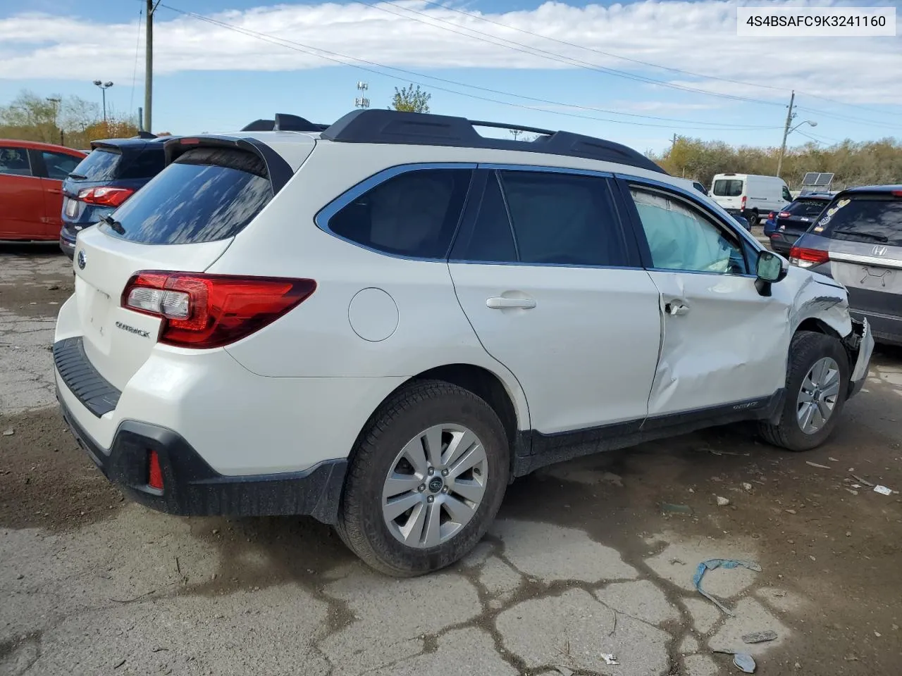 2019 Subaru Outback 2.5I Premium VIN: 4S4BSAFC9K3241160 Lot: 77357524