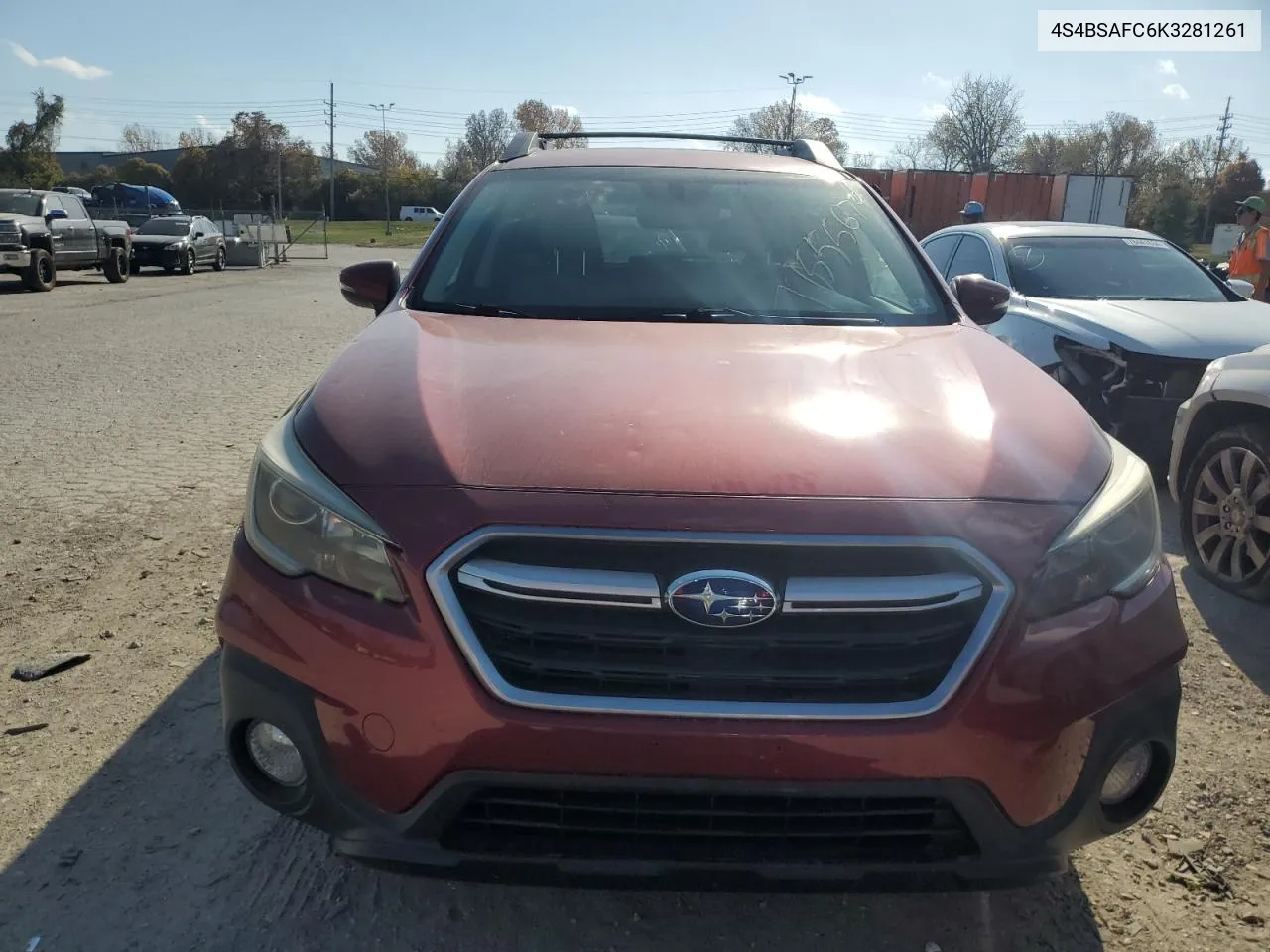 2019 Subaru Outback 2.5I Premium VIN: 4S4BSAFC6K3281261 Lot: 77555674