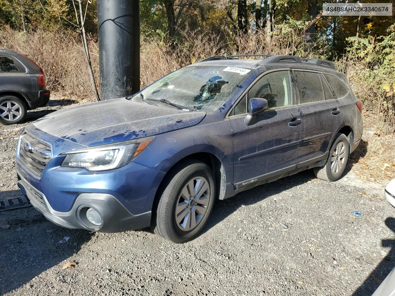 2019 Subaru Outback 2.5I Premium VIN: 4S4BSAHC2K3340674 Lot: 78816144