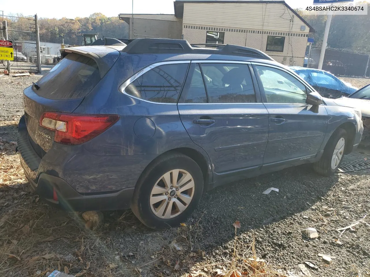 2019 Subaru Outback 2.5I Premium VIN: 4S4BSAHC2K3340674 Lot: 78816144