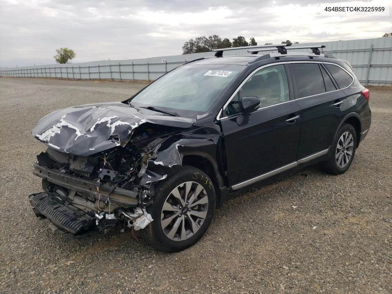 2019 Subaru Outback Touring VIN: 4S4BSETC4K3225959 Lot: 78871324