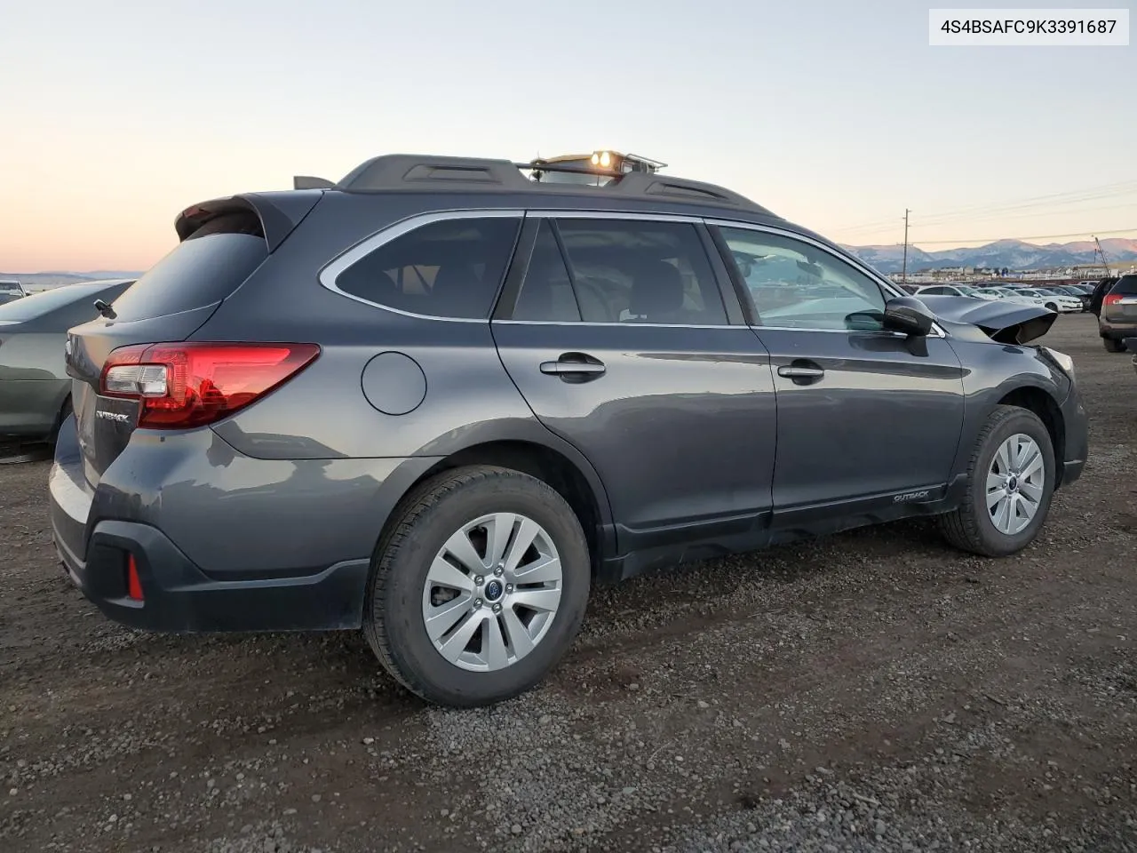 2019 Subaru Outback 2.5I Premium VIN: 4S4BSAFC9K3391687 Lot: 78908924