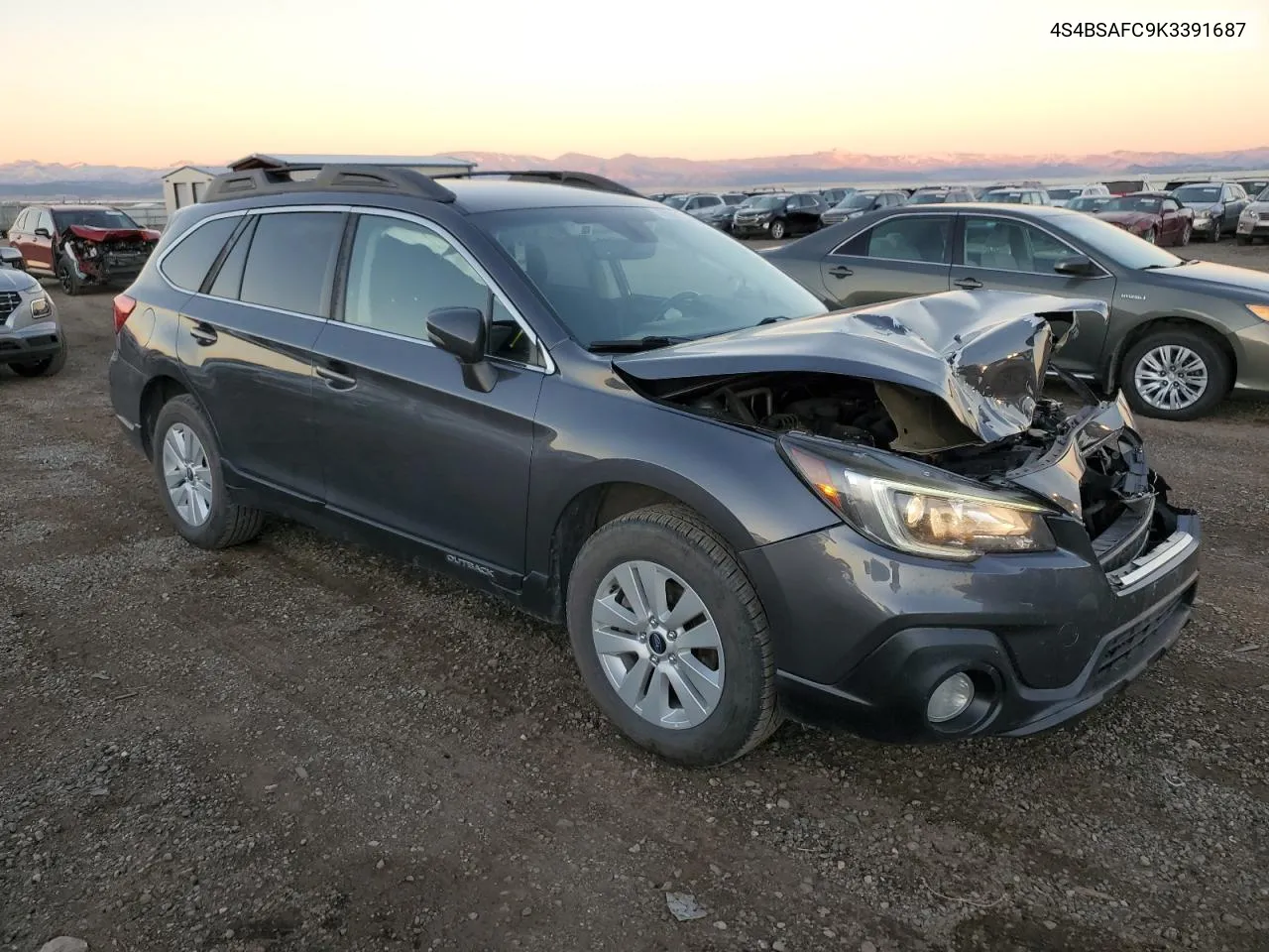 2019 Subaru Outback 2.5I Premium VIN: 4S4BSAFC9K3391687 Lot: 78908924