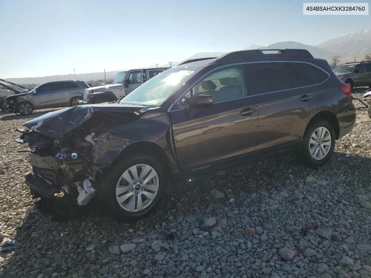 2019 Subaru Outback 2.5I Premium VIN: 4S4BSAHCXK3284760 Lot: 79941064