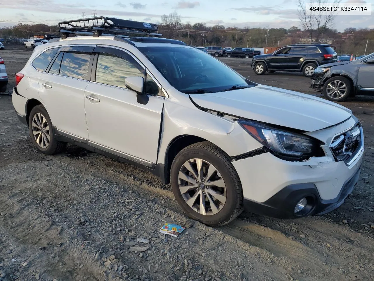 2019 Subaru Outback Touring VIN: 4S4BSETC1K3347114 Lot: 80354154