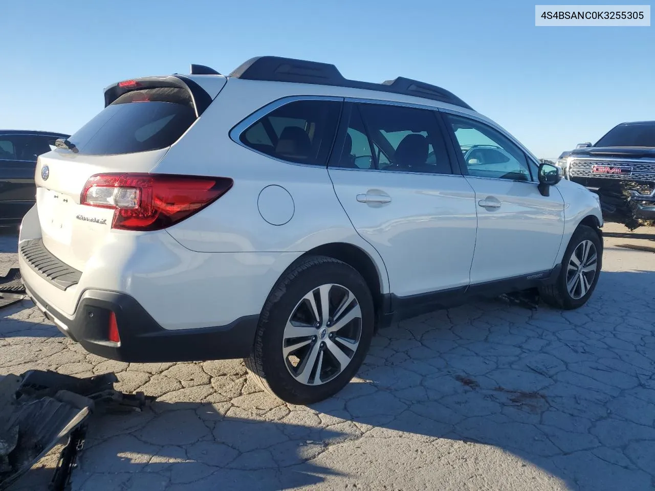 2019 Subaru Outback 2.5I Limited VIN: 4S4BSANC0K3255305 Lot: 80475174